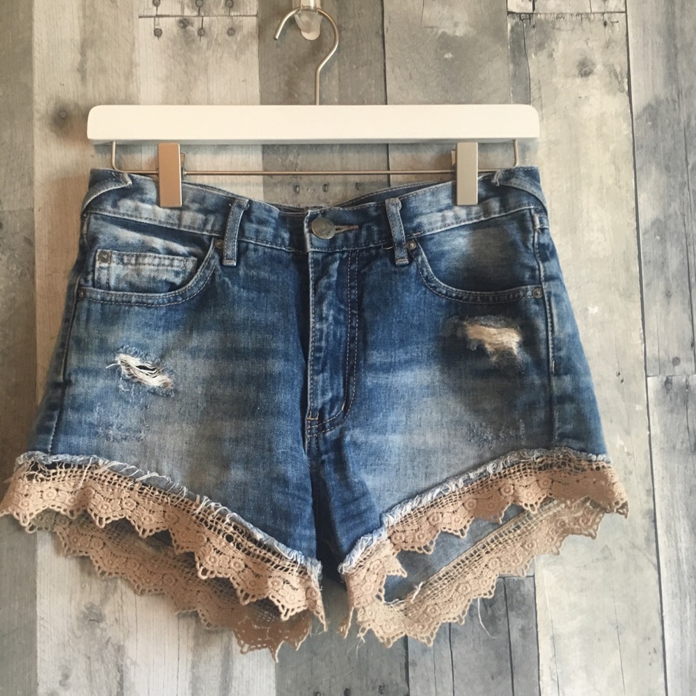Free People Denim Shorts 25